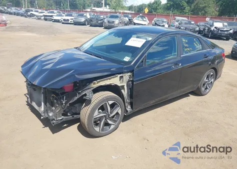 2023 Hyundai Elantra Hybrid Limited from USA, damaged, VIN KMHLN4AJ2PU036624